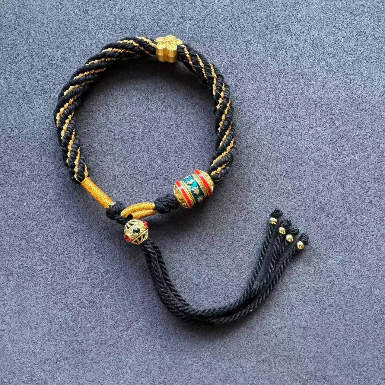 Tibetan style sand gold hand-woven bracelets