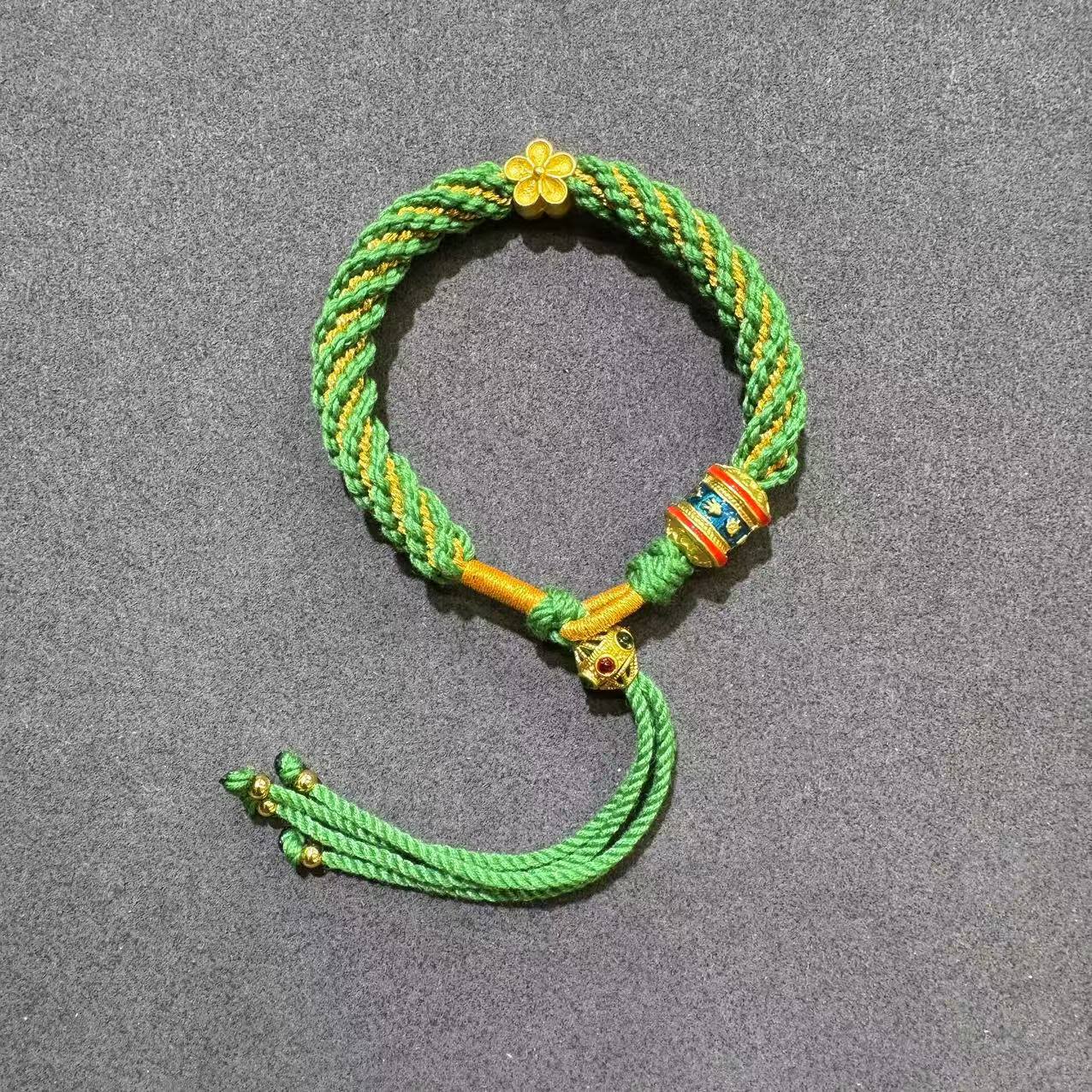 Tibetan style sand gold hand-woven bracelets